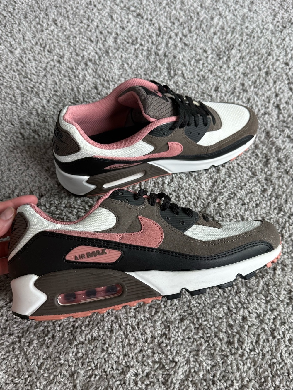 Nike men's Air Max Sneakers in Pink, Brown and White size 10